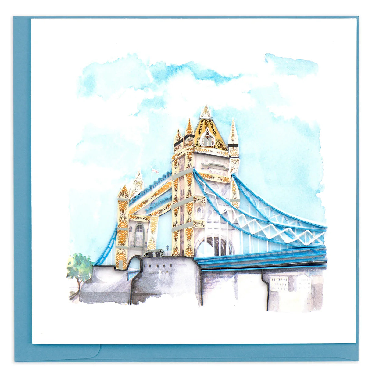 Quilling Card Tower (London) Bridge (UK006)