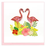 Quilling Card Tropical Flamingos (BL1411)