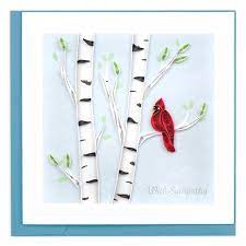 Cardinal Sympathy Quilling Card (SO749)