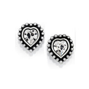 Brighton Shimmer Heart Mini Post Earrings (SLv)