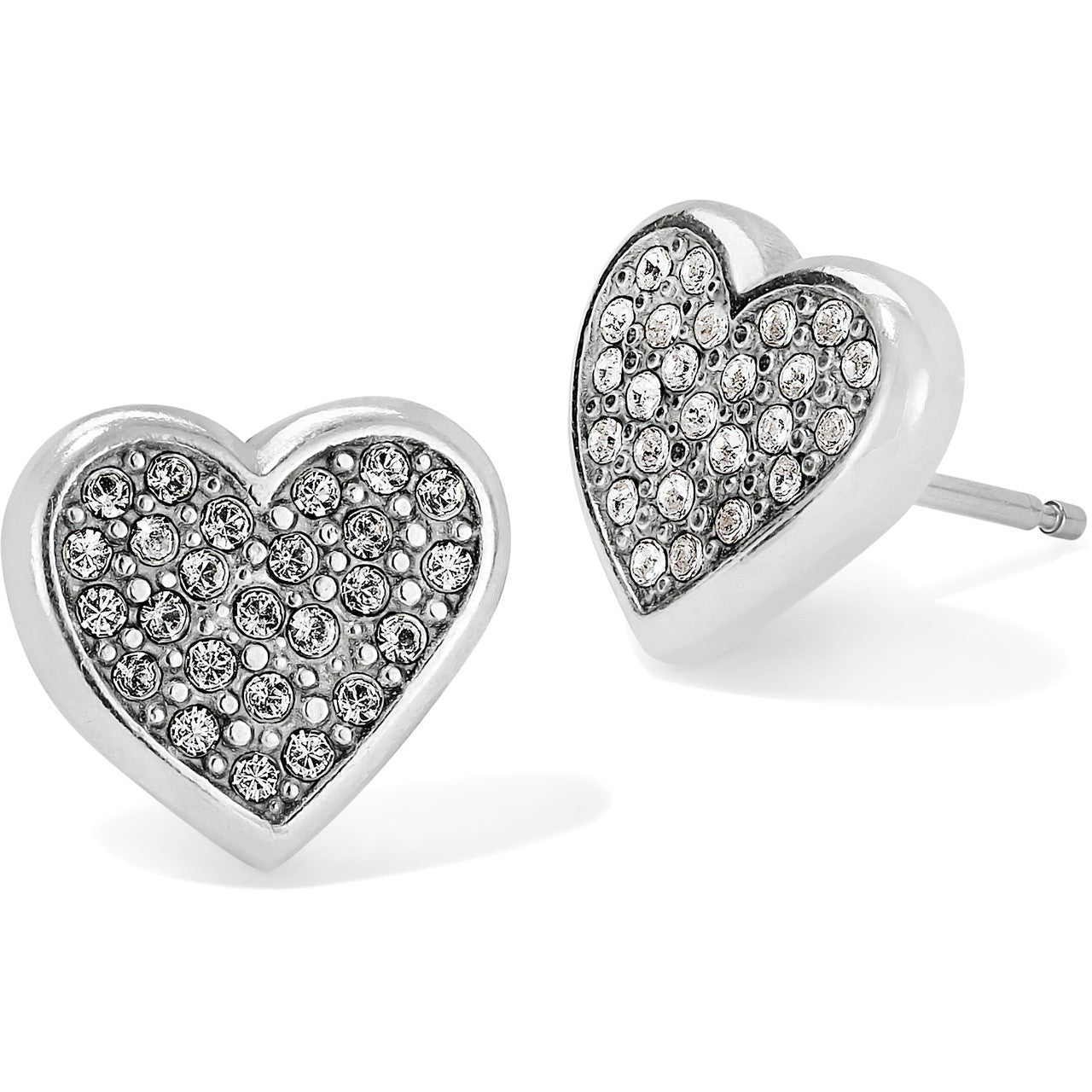 Brighton Eden Hearts Mini Post Earrings (SLV)