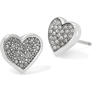 Brighton Eden Hearts Mini Post Earrings (SLV)