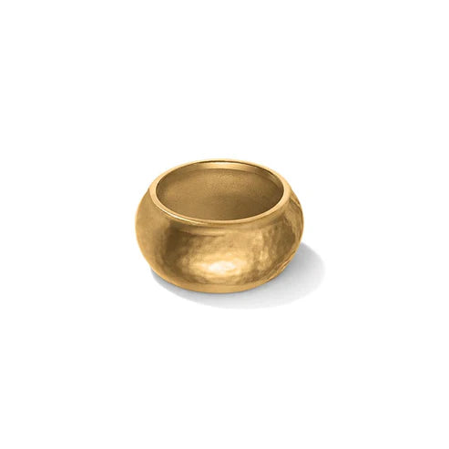Brighton Meridian Geo Hammered Brushed Gold Ring (J63115)