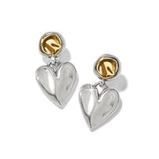 Brighton Cascade Two-Tone Heart Post Drop Earrings (JA0022)
