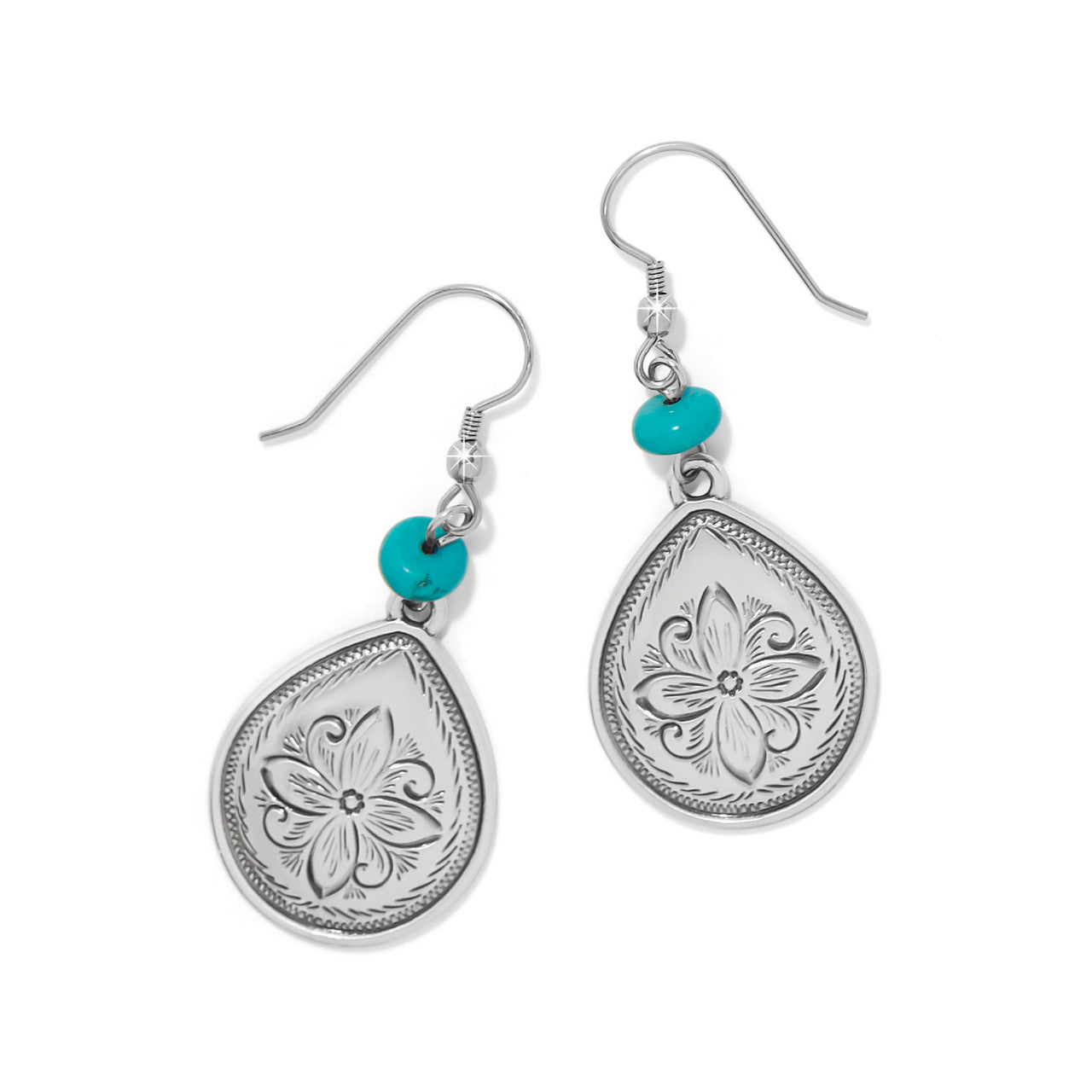 Brighton Mosaic Turquoise Teardrop Earrings