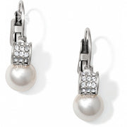 Brighton Meridian Petite Pearl Leverback Earrings (SLV)