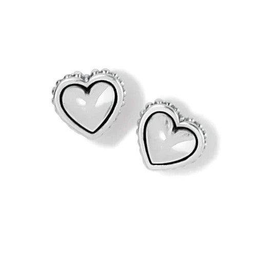 Brighton Pretty Tough Petite Heart Post Earrings (JA9872)
