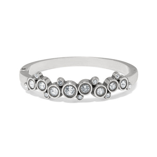 Brighton Constella Cluster Crystal Hinged Bangle