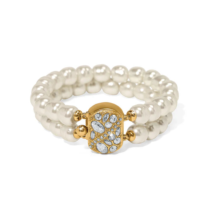 Brighton Trust Your Journey Double Pearl Stretch Bracelet (JF0295)