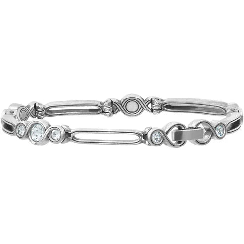 Brighton Infinity Sparkle Silver Bracelet (JF3641)
