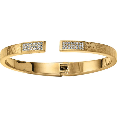 Brighton Meridian Zenith Hinged Gold Bangle (JF3705)