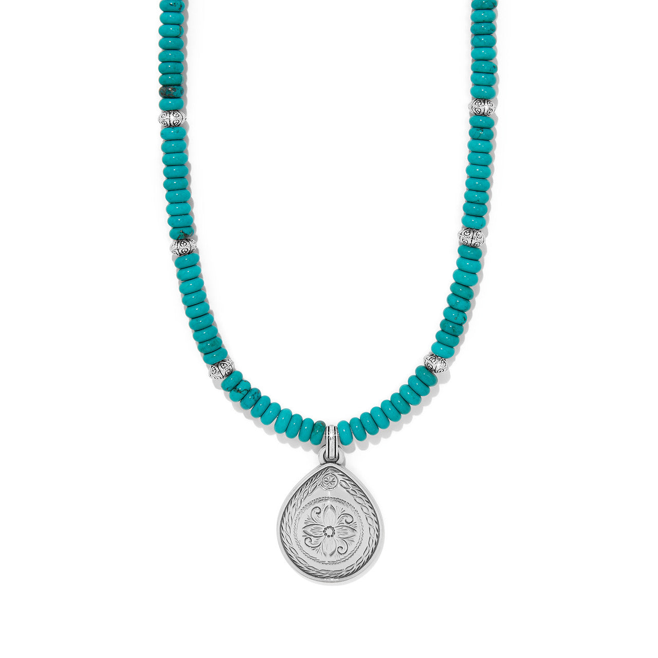 Brighton Mosaic Turquoise Teardrop Necklace