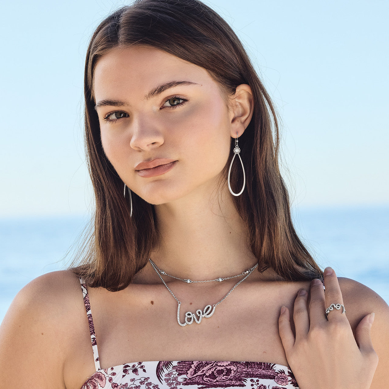 Brighton Love Script Sparkle Necklace
