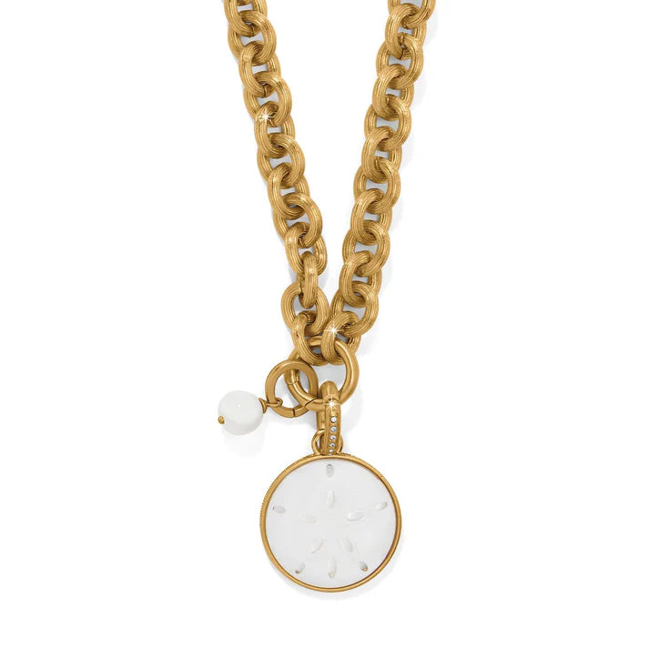 Brighton Del Mar Charm Brushed Gold Necklace (JM0006)