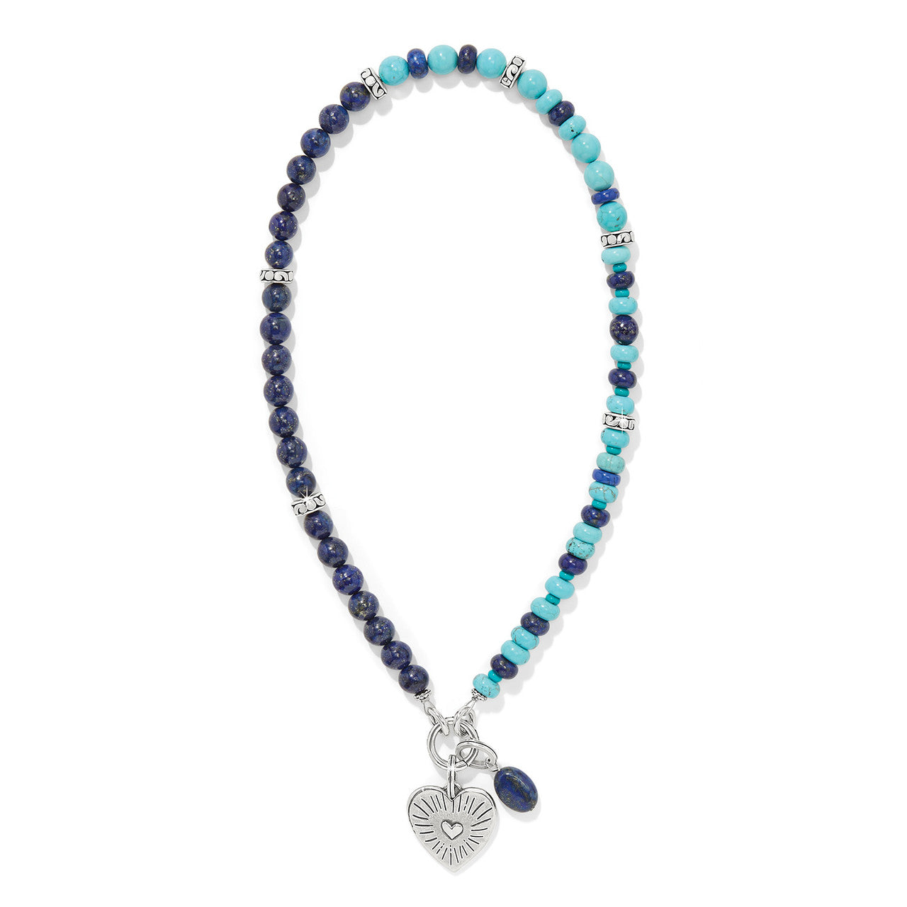 Brighton Token Lapis Turquoise Necklace