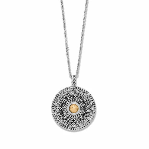 Brighton Ferrara Segreta Medallion Two Tone Necklace