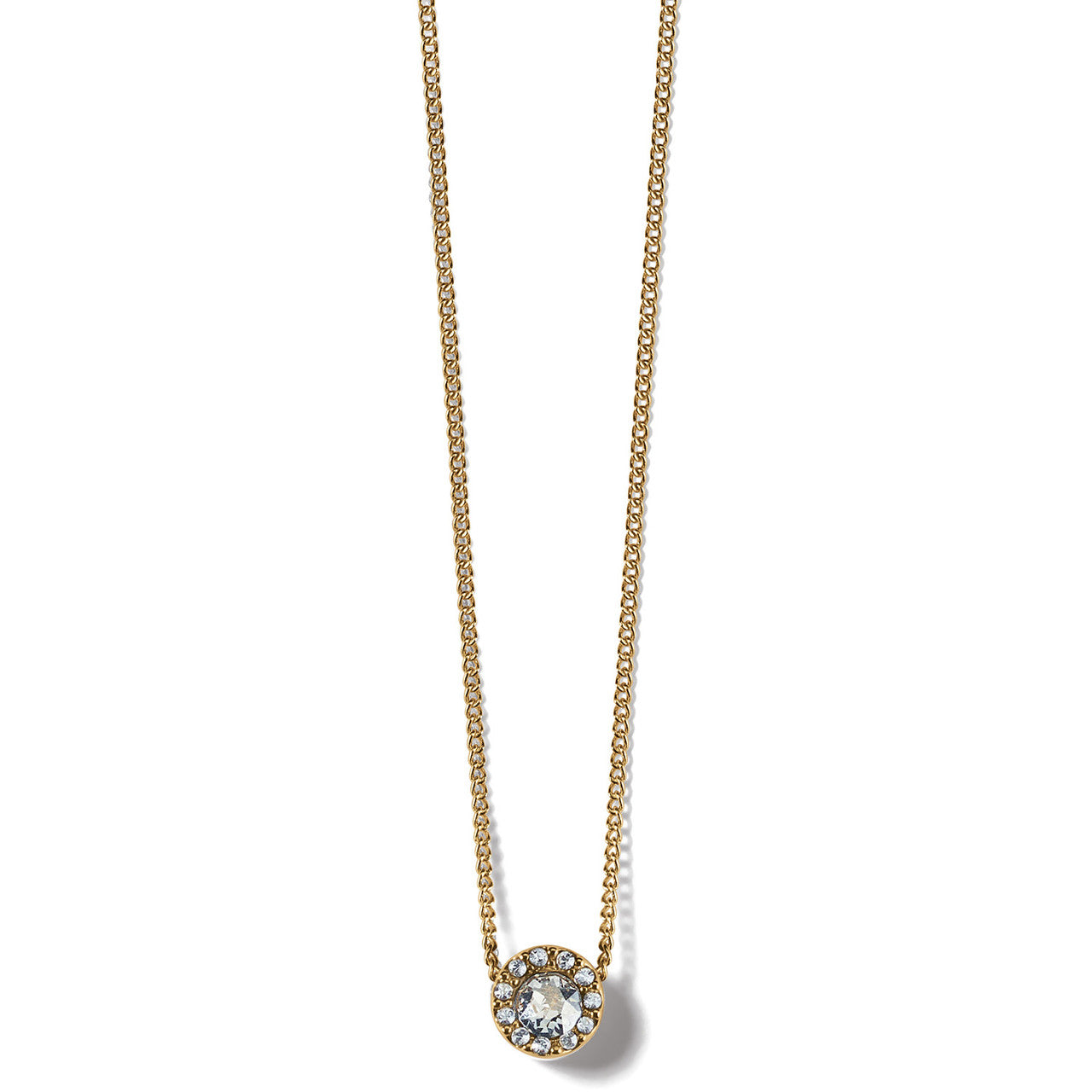 Brighton Illumina Mini Gold Solitaire Necklace (JM0072)