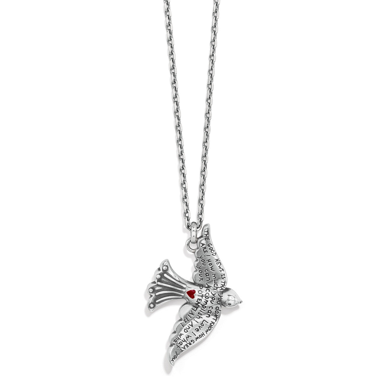 Brighton Fashionista Dove Pendant (JM5580) SLV