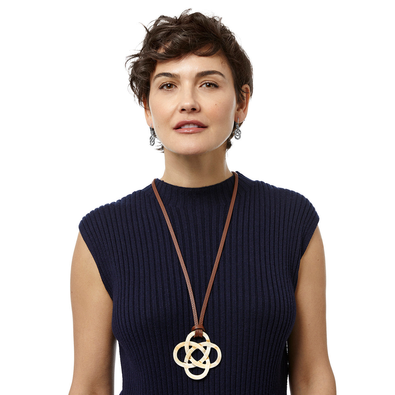 Brighton Interlok Light Horn Necklace (JM7330)