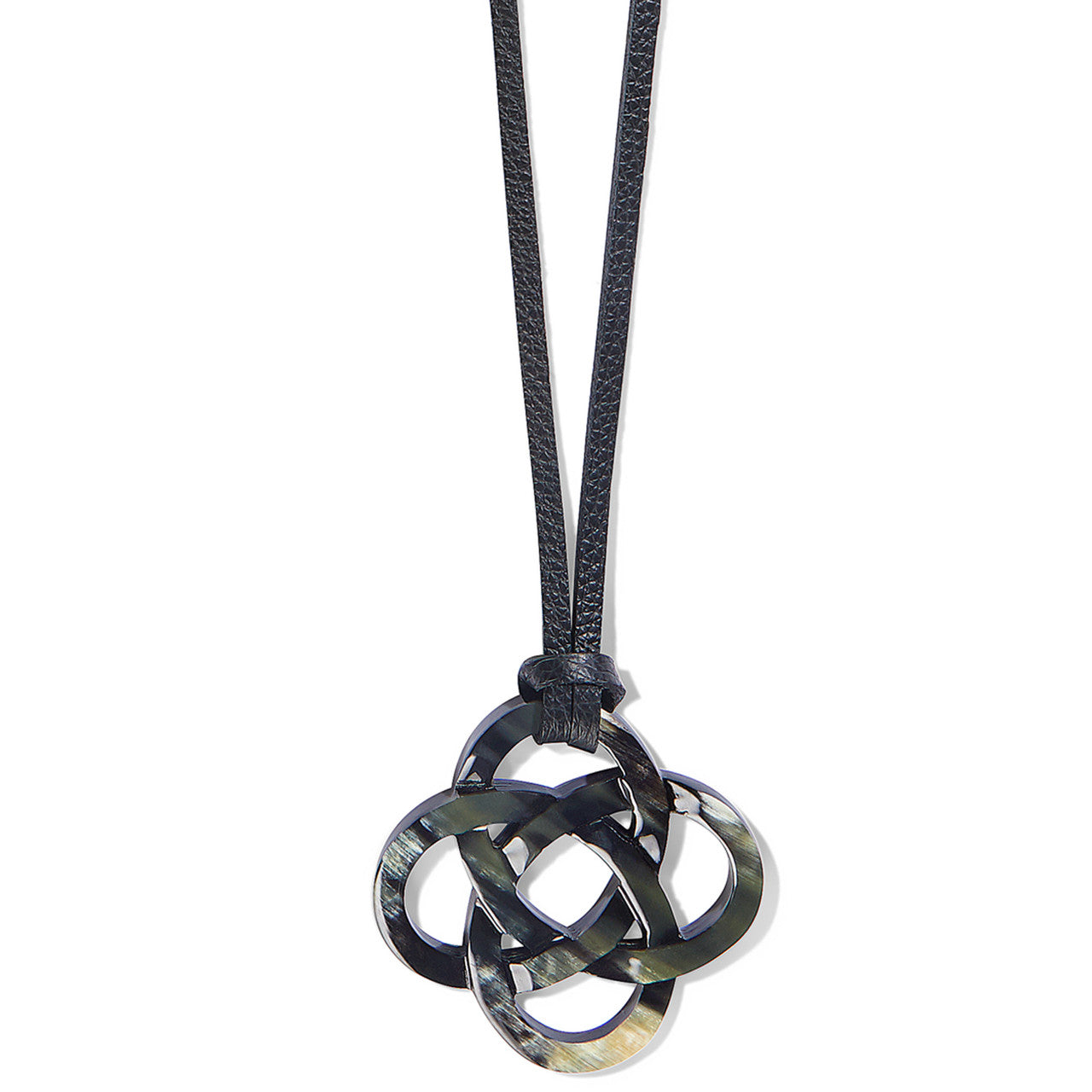 Brighton Interlok Black Horn Necklace (JM7330)