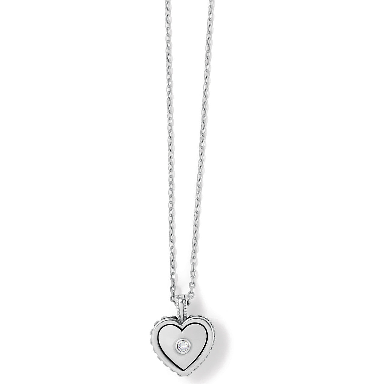 Brighton Pretty Tough Bold Heart Petite Heart Necklace (JM7391)