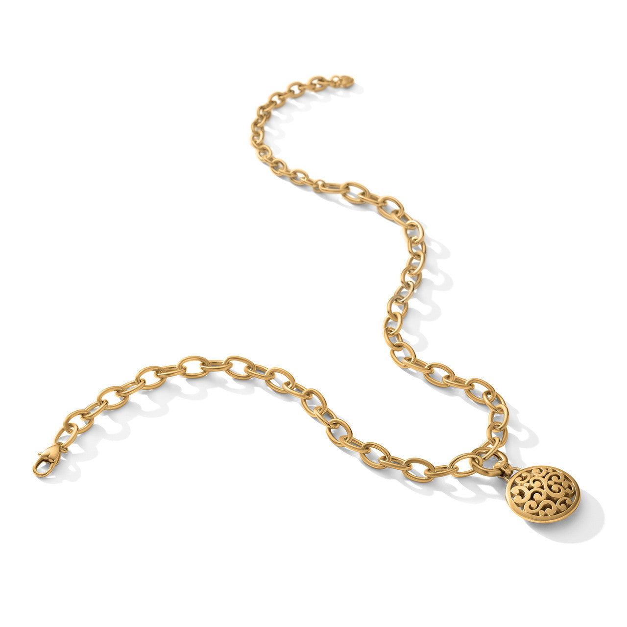Brighton Contempo Medallion Gold Charm Necklace (JM7428)