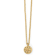 Brighton Contempo Medallion Petite Necklace (JM7429) GLD