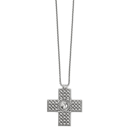 Brighton Pretty Tough Bold Cross Necklace (JM7470)