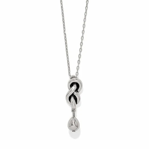 Brighton Interlok Single Knot Silver Necklace (JM7724)
