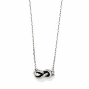 Brighton Interlok Single Knot Petite Silver Necklace (JM7726)