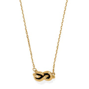 Brighton Interlok Single Knot Petite Gold Necklace (JM7727)