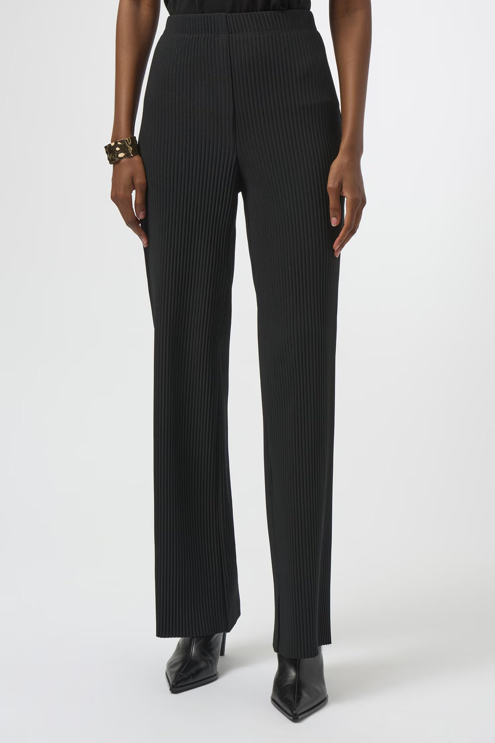 Joseph Ribkoff Relaxed Pleated Black Trouser