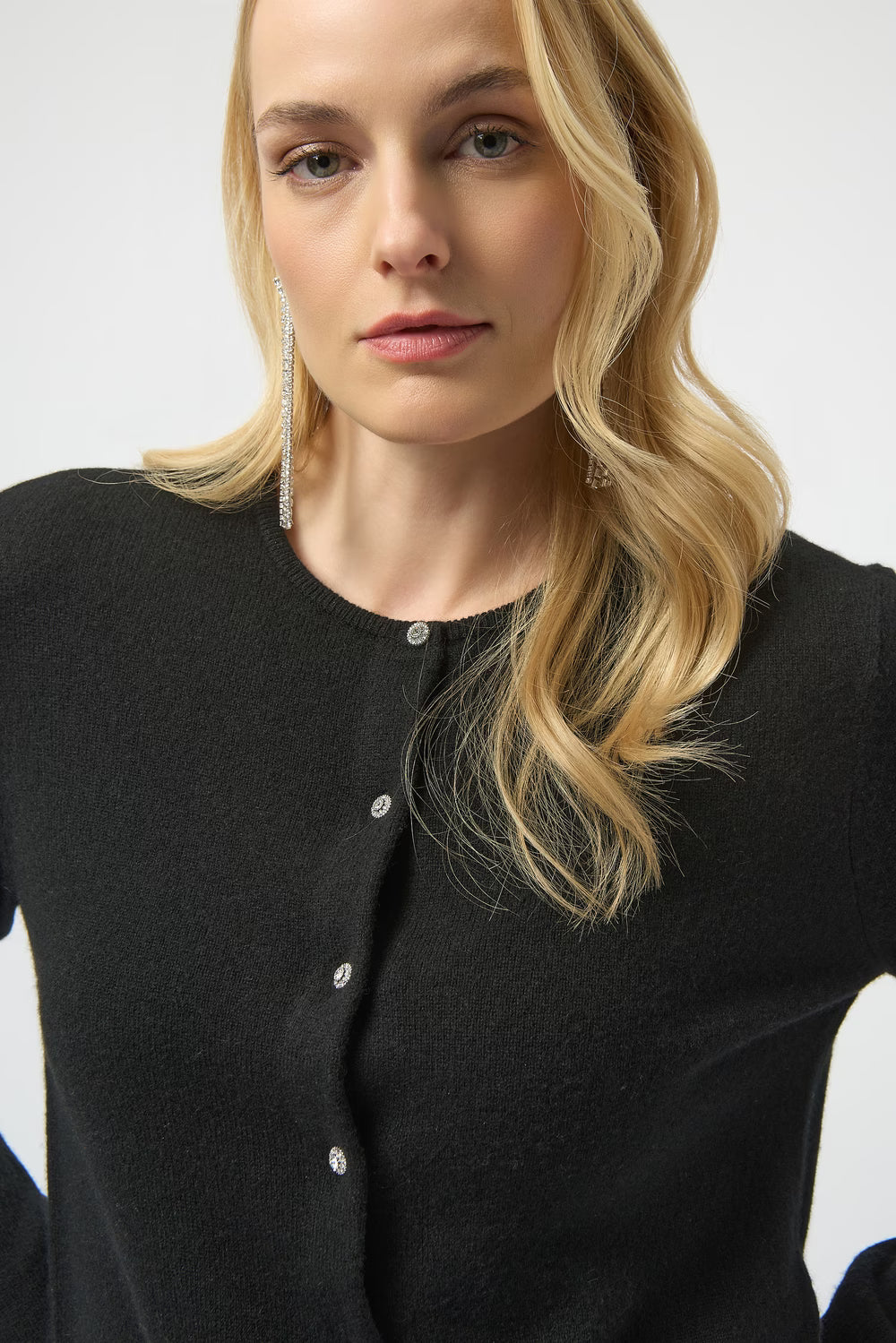 Joseph Ribkoff Cashmere Black Cardigan Sweater (2 Colors)