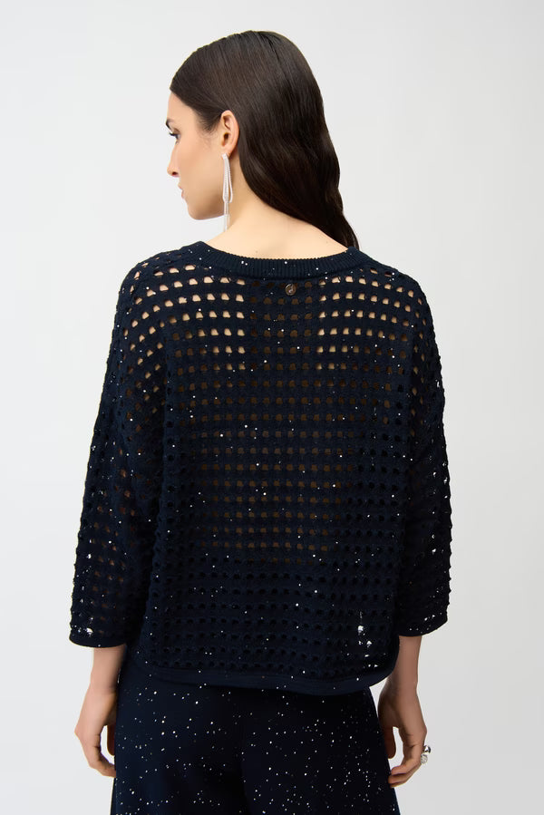 Joseph Ribkoff Midnight Blue V-Neck Top (261925)