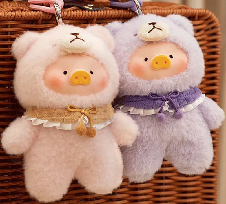 LuLu Piggy 豚Joyful time ブライトボックス(6ピース入り) LuLu The Piggy Joyful Time Series Plush Blind Box – SuePatrick.com