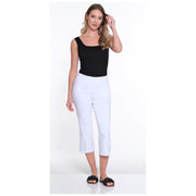 Multiples Embroidered Hem Crop Pant (M24707PM)
