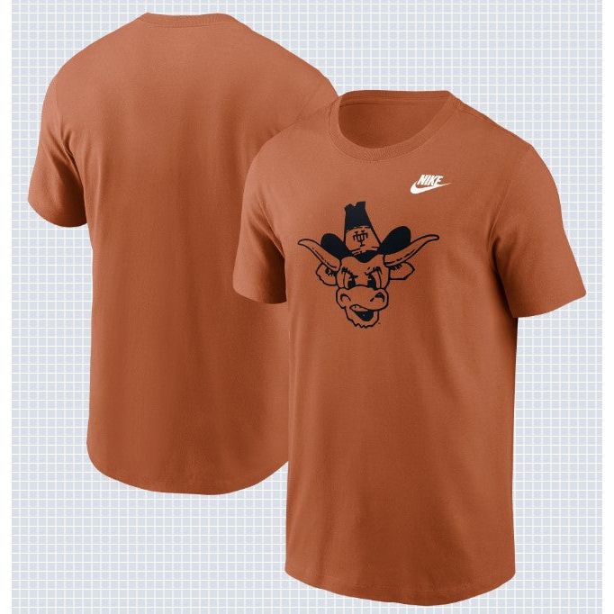 Texas Longhorn Nike Men's Legacy Vintage Bevo Print Tee (N199-81F-TXV-1AS)