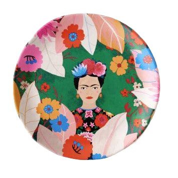 One Hundred 80 Degrees Frido Kahlo Melamine Plate with Gift Box (ME0663)