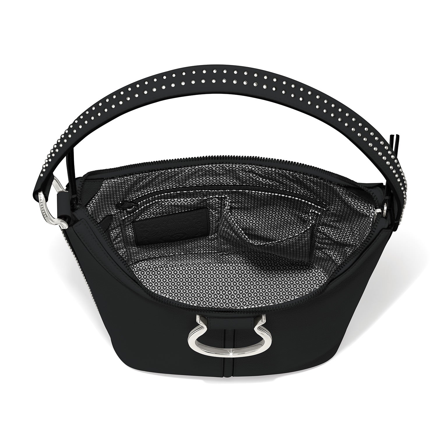Brighton Wyatt Shoulder Bag (Black) (H44263)