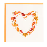 Quilling Card Fall Foliage Heart (BL1329)