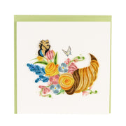 Quilling Card  Spring Cornucopia (BL1302)