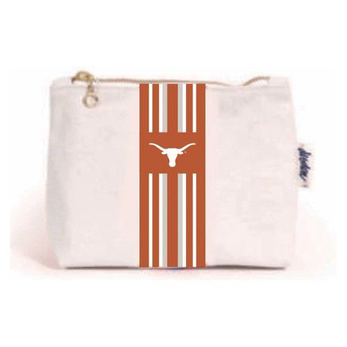 Texas Longhorn Christa Small Canvas Pouch (864TEX)