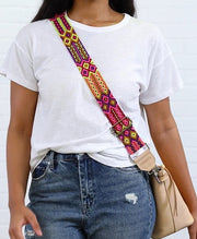 Consuela Bubbles Friendship Bracelet Wide Woven Crossbody Strap (XBSP2094BBLEOS)