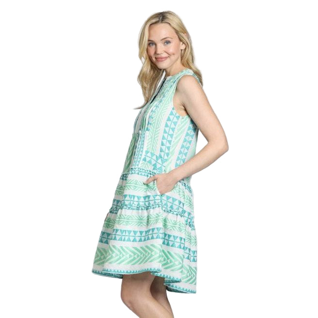 APNY Tiered Pocket Dress Pintuck Details