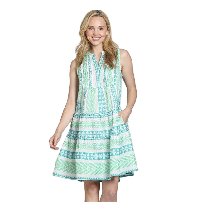 APNY Tiered Pocket Dress Pintuck Details