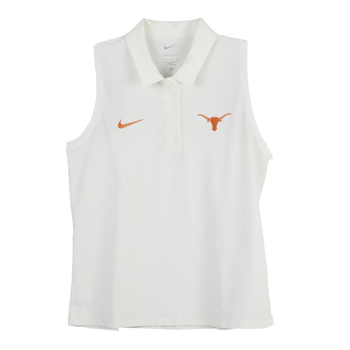 Texas Longhorn Nike Women's Sleeveless White Polo