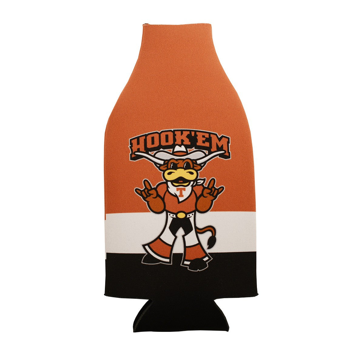 Texas Longhorn Howdy Hook 'em Zip Bottle Cooler (10154CP)