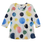 Shana Dots Button Back Top(25123-K1357)