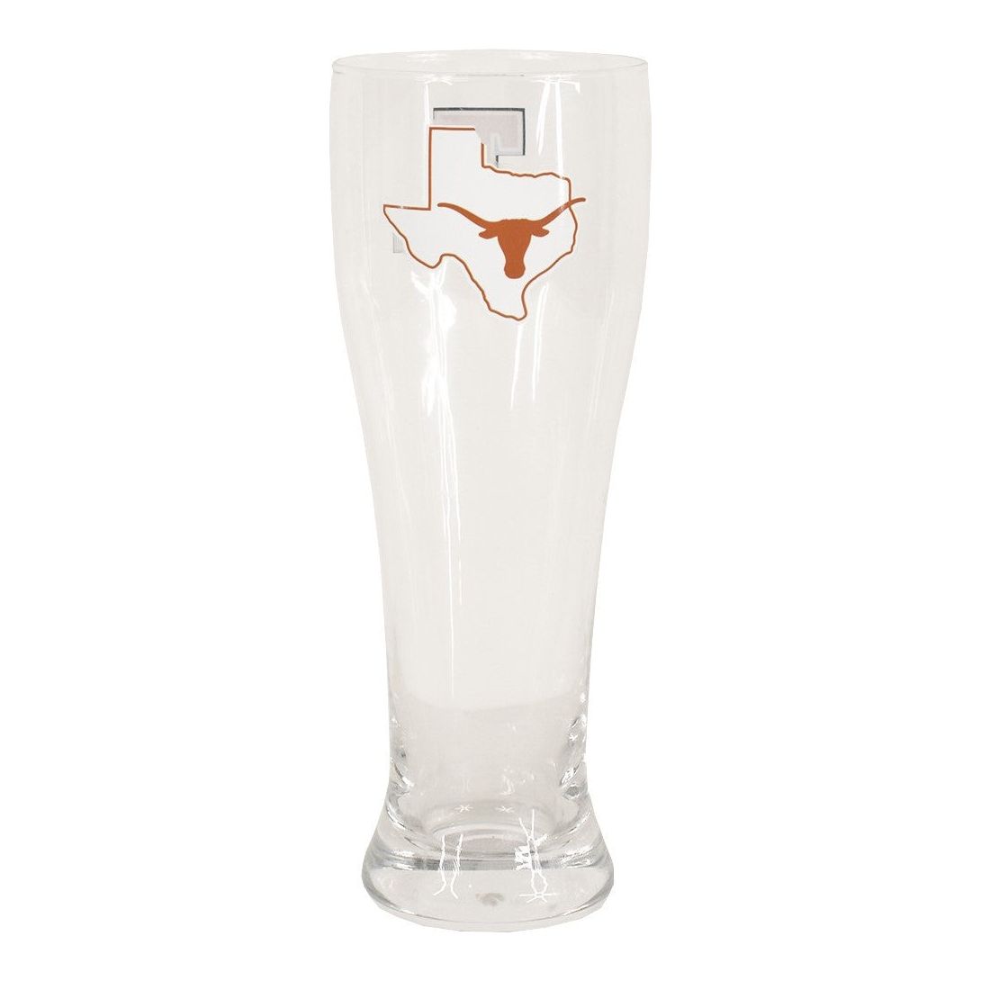 Texas Longhorn Letterman Pilsner Glass (218-G16PIL-2)