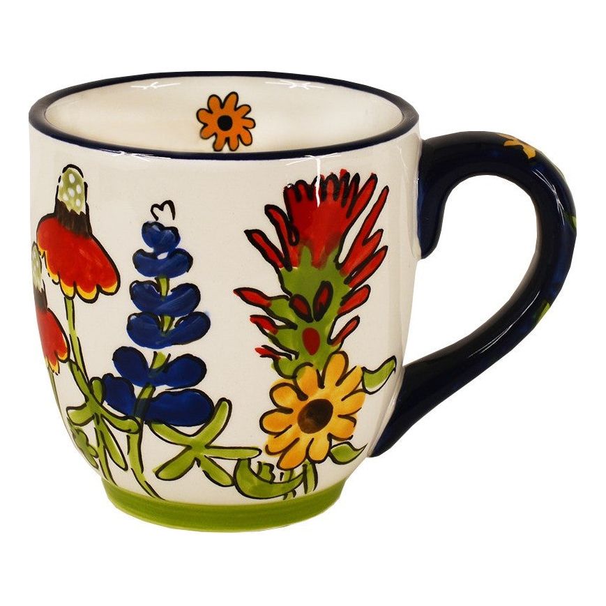 Glory Haus God Bless Texas Wildflower Ceramic Mug (27120005)